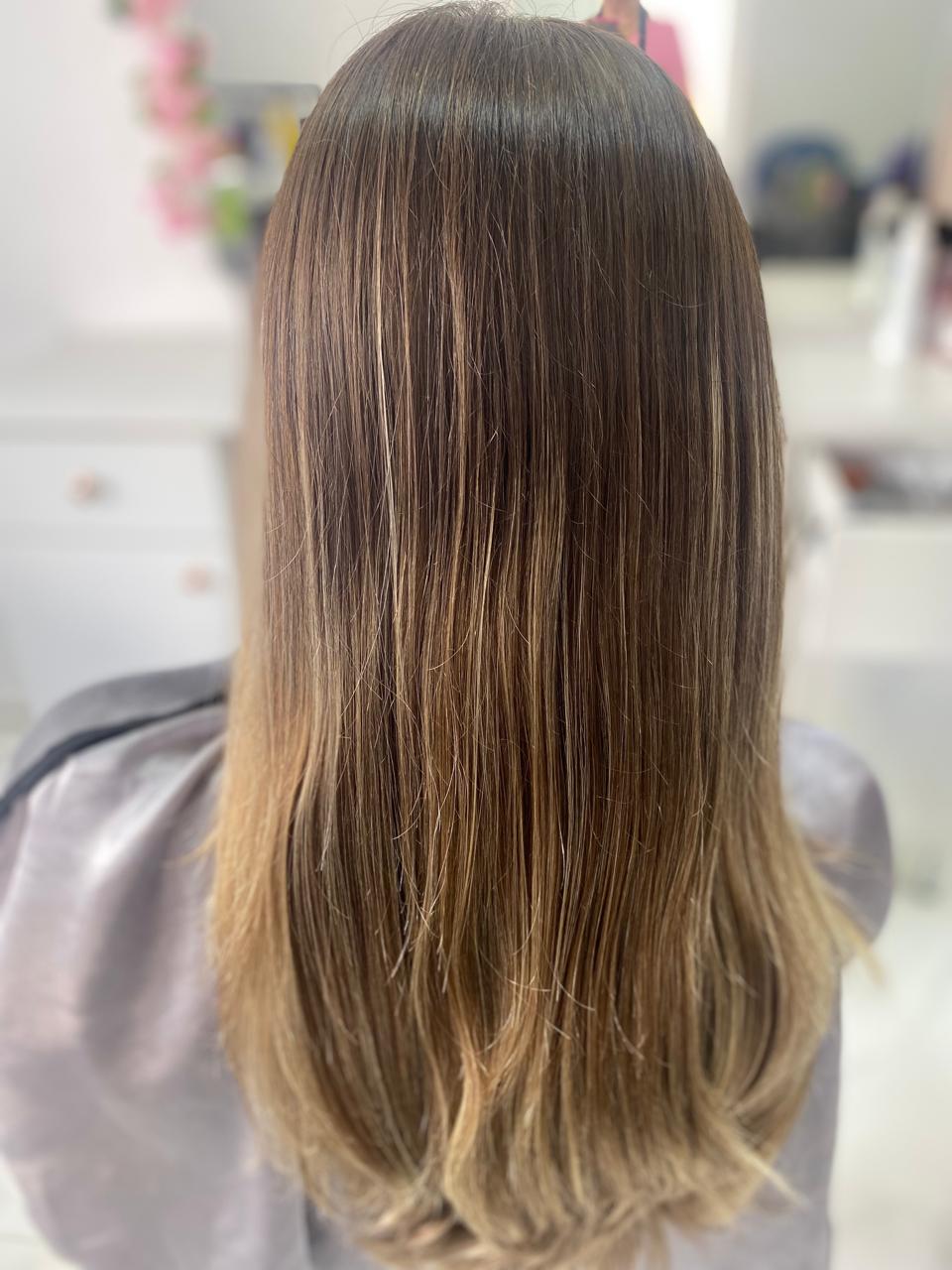 Ombré liso feito na Josy Cabeleireira